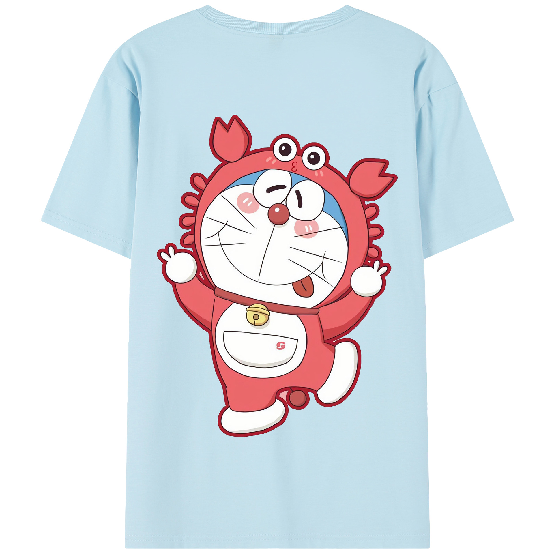 （画像用） ドラえもん Doraemon 綿100％半袖Tシャツ（背面プリント）